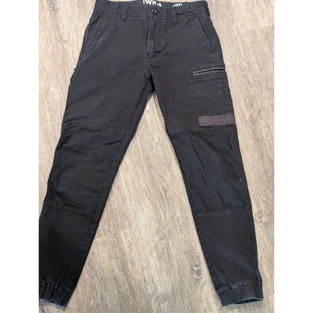 FXD Cargo Work Pants Mens 32x32 Jogger WP-4 Double Knee Stretch Canvas Black